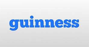guinness meaning and pronunciation