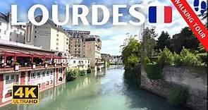 Lourdes, France 🇫🇷 - Walking tour 4k Ultra HD 60fps