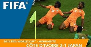Côte d'Ivoire v Japan | 2014 FIFA World Cup | Match Highlights