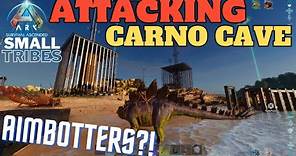 Attacking Carno Cave! They Hire An Aimbotter To Stop Us!-Ark Ascended-Small Tribes-ep.17