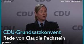 Rede von Claudia Pechstein auf dem CDU-Grundsatzkonvent