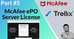 McAfee ePO Server License Activate | Renew