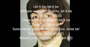 Let it be com lyrics e tradução em português