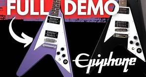 Epiphone Kirk Hammett Flying V FULL DEMO
