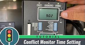 Changing Time in Conflict Monitor to match Traffic Signal Controller