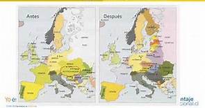 mapa de europa tras la I Guerra Mundial
