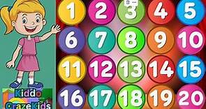 Number 1-20 for children | Counting numbers | Learn To Count from 1 to 20 | Toddler