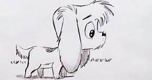 How to Draw a Cute Cartoon Dog (Step by Step)