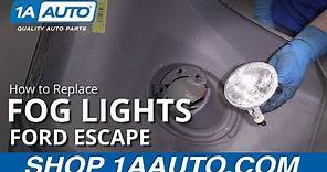How to Replace Fog Lights 07-12 Ford Escape