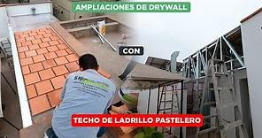 💥Como CONSTRUIR Un TECHO de Drywall con ►►LADRILLO PASTELERO