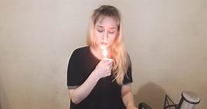Heather does the Twist, smokes a cigarette and sings! - Smoking Girls Channel