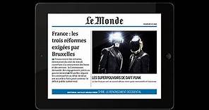 Le Monde lance "le Journal Tactile"