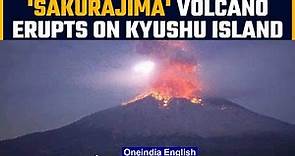 Sakurajima volcano erupts on Kyushu island in Japan, residents evacuated | Oneindia News *news