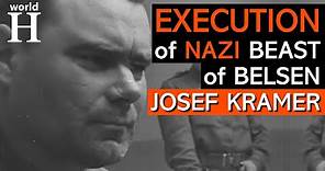 Execution of Josef Kramer - Nazi Guard in Auschwitz & Bergen-Belsen - Belsen Trial - World War 2