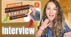 Interview With NEW Super Successful Etsy Seller Natalie 🔥