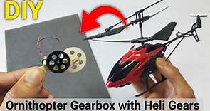 Make an Ornithopter Gearbox Using helicopters #ornithopter #gearbox