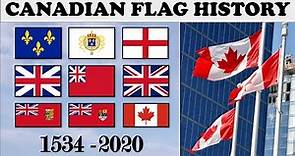 Canadian Flag History. Every Canadian Flag 1534-2020.