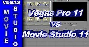 Sony Vegas Movie Studio HD Platinum 11 compared to Sony Vegas Pro 11