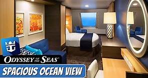 Odyssey of the Seas | Spacious Ocean View Stateroom 3M, 4M | Full Walkthrough Tour & Review 4K