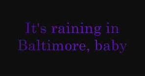 Counting Crows - Raining in Baltimore Lyrics