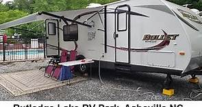 Rutledge Lake RV Park, Asheville (Fletcher) NC - Campground Review, Full Time RV Living & Travel