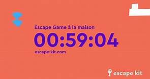 Escape Game - Chasse au trésor - DECOMPTE 1 HEURE GRATUIT AVEC MUSIQUE - Escape Kit