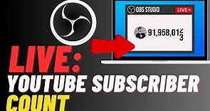 How To Show Live YouTube Subscriber Count In OBS | Sub Count OBS