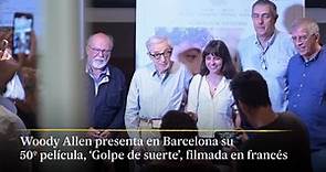 Woody Allen presenta en Barcelona su última película ‘Golpe de suerte’