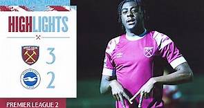 West Ham 3-2 Brighton | Mubama Double Seals All Three Points | Premier League 2 Highlights