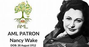 AML Patron - NANCY WAKE (The most decorated woman of WWII).