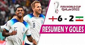 Inglaterra vs Irán 6-2 - Todos los goles resumen | Copa Mundial de la FIFA 2022