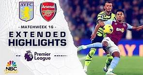 Aston Villa v. Arsenal | PREMIER LEAGUE HIGHLIGHTS | 12/9/2023 | NBC Sports