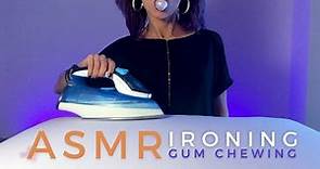ASMR | Gum Chewing & Flat Ironing ASMR | Steam Sounds (No Talking)