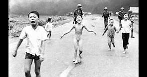 8th June 1972: Photo taken of a Vietnamese girl running from a napalm attack