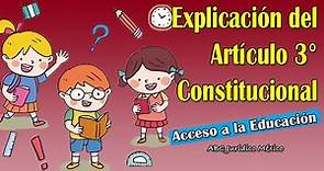 IMPORTANTE: 🇲🇽 MÉXICO Y EL DERECHO A LA EDUCACIÓN ART 3 CONSTITUCIONAL