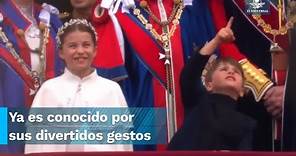 Una vez más, el príncipe Luis se roba el protagonismo en la ceremonia de coronación