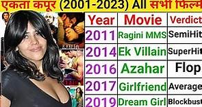 Producer Ekta Kapoor all movie list | Ekta Kapoor box office collection | Ekta Kapoor movies
