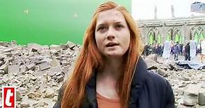 Bonnie Wright On The Set Of Harry Potter