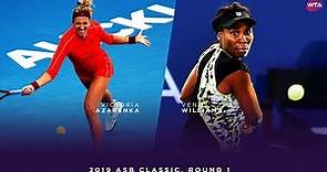 Venus Williams vs. Victoria Azarenka | 2019 ASB Classic First Round | WTA Highlights