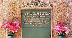 FAMOUS GRAVE TOUR: Actor Michael Clarke Duncan's Grave In Forest Lawn, Hollywood Hills, CA