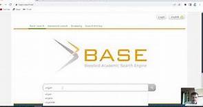 BASE: Academic Search Engine