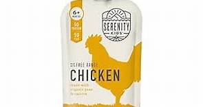 Serenity Kids 6+ Months Baby Food Pouches Puree Made With Ethically Sourced Meats & Organic Veggies | 3.5 Ounce BPA-Free Pouch | Free Range Chicken, Pea, Carrot | 6 Count