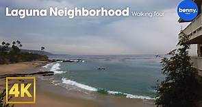 LAGUNA BEACH Neighborhood Walking Tour 4K
