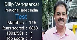 Dilip Vengsarkar Test and ODI career