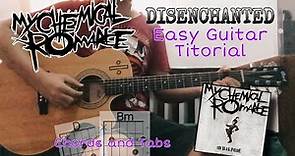 Disenchanted Guitar tutorial | My Chemical Romance | Easy Guitar chords,Tabs,Strumming pattern