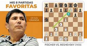 "Bobby" Fischer vs. Samuel Reshevsky, 1958 | MIS 8 PARTIDAS FAVORITAS