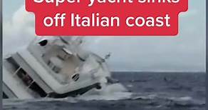 A super yacht more than 130 feet long sank in the Gulf of Squillace off the coast of Italy on Saturday. Those on board were saved before the yacht fell beneath the waters. #news #yacht #italy