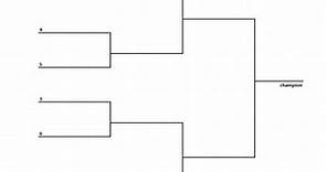 6-Team Bracket: Single Elimination Tournament, Printable Bracket (2019)