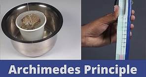 Archimedes Principle | Class 9 Science Lab Experiment