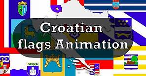 Croatian flags animation